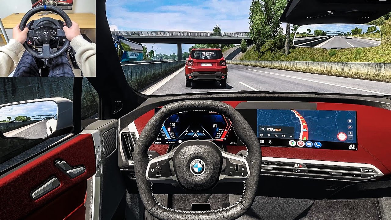 2023 BMW IX M60 - Euro Truck Simulator 2 [Steering Wheel Gameplay]