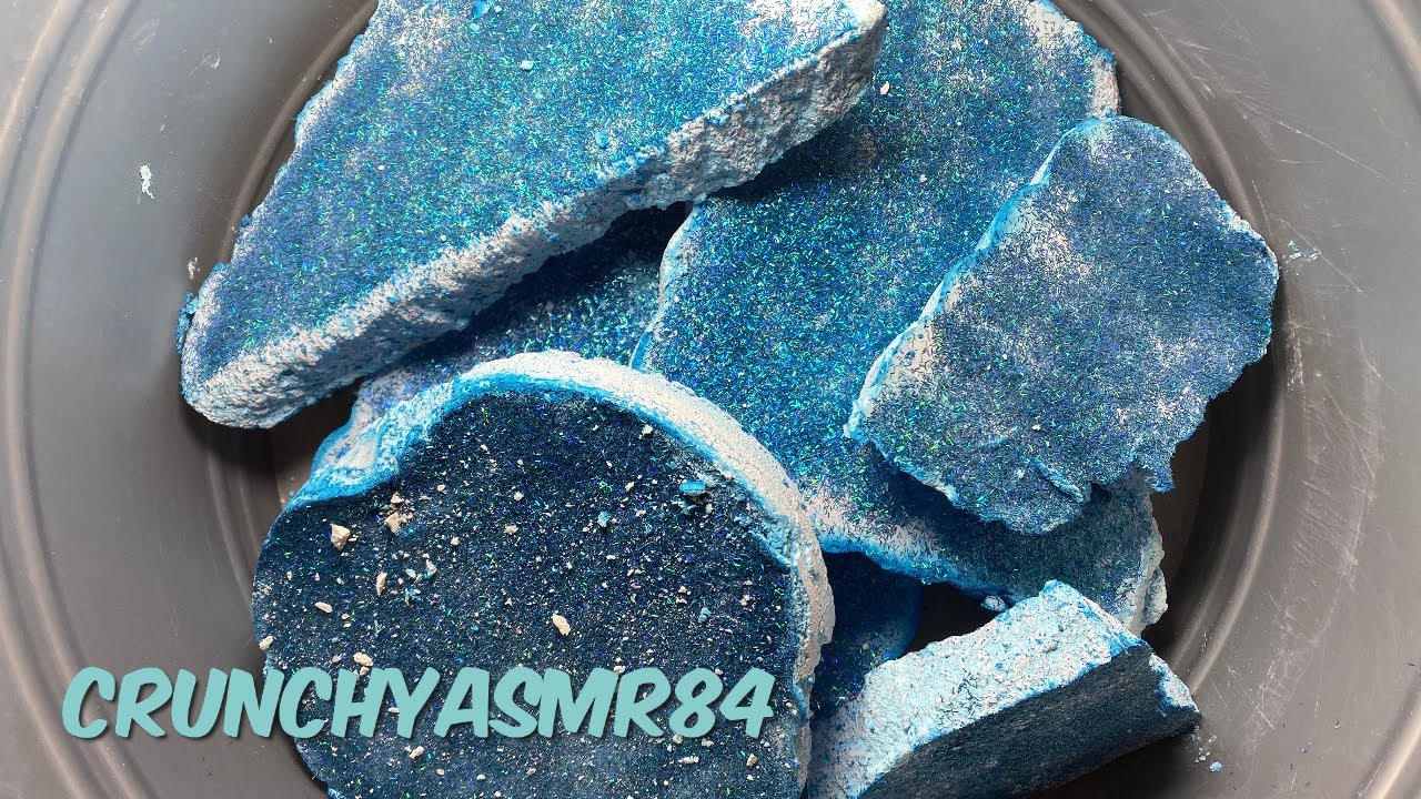 Blue Gym Chalk Crush | Sleep Aid | Oddly Satisfying | ASMR