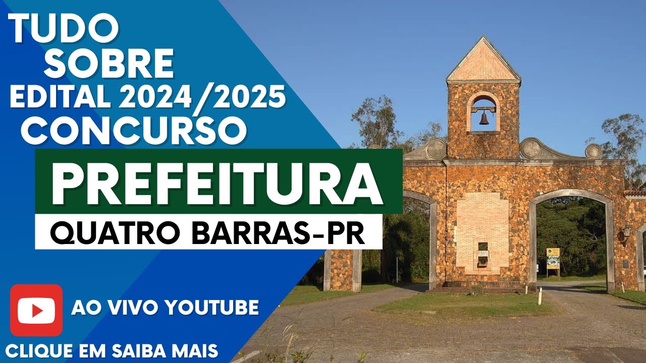 CONCURSO PREFEITURA DE QUATRO BARRAS-PR - EDITAL 2025