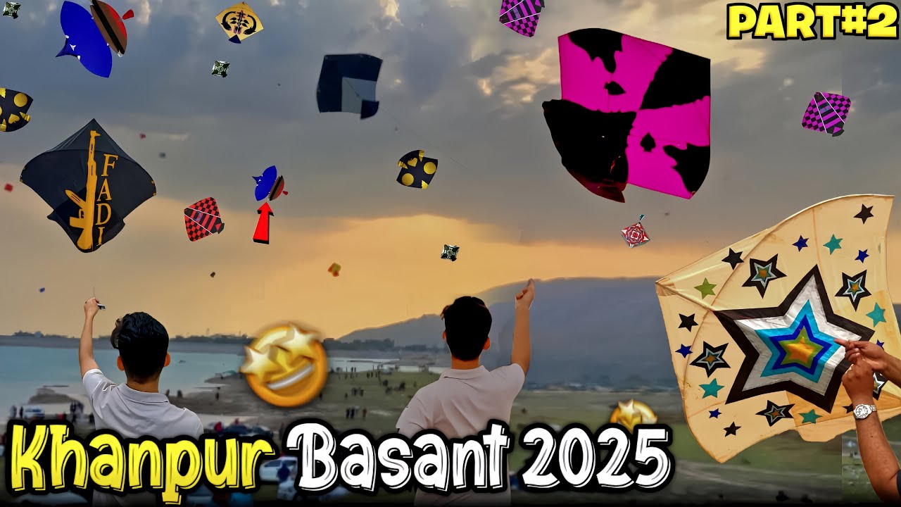 Biggest Kite Festival Khanpur 2025 😍 Kite looting and Catching seens 🥵 2.5 tawoo k paichay 😱