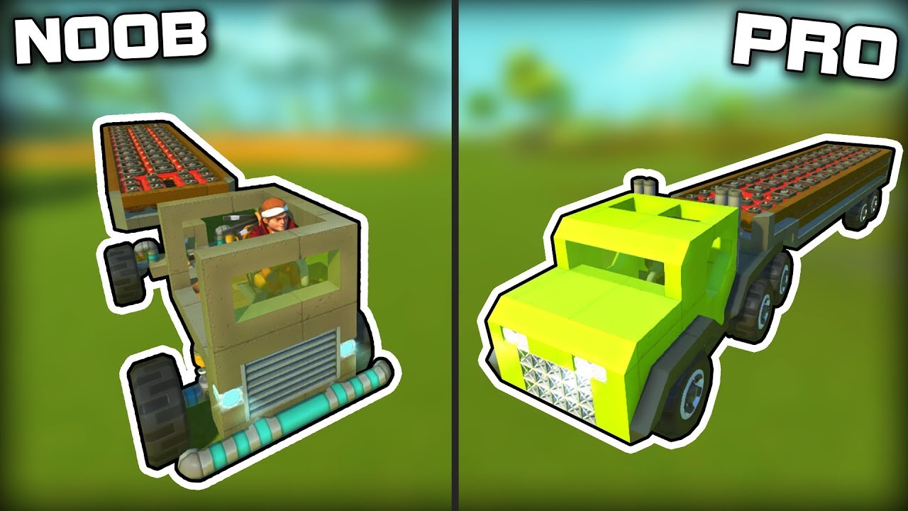 NOOB vs PRO Explosive Transport Challenge! (Scrap Mechanic Gameplay)