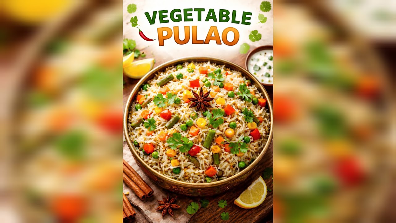 Vegetable Pulao Recipe at Home😋🤩 | Simple & Tasty Veg Pulao 🤗 |