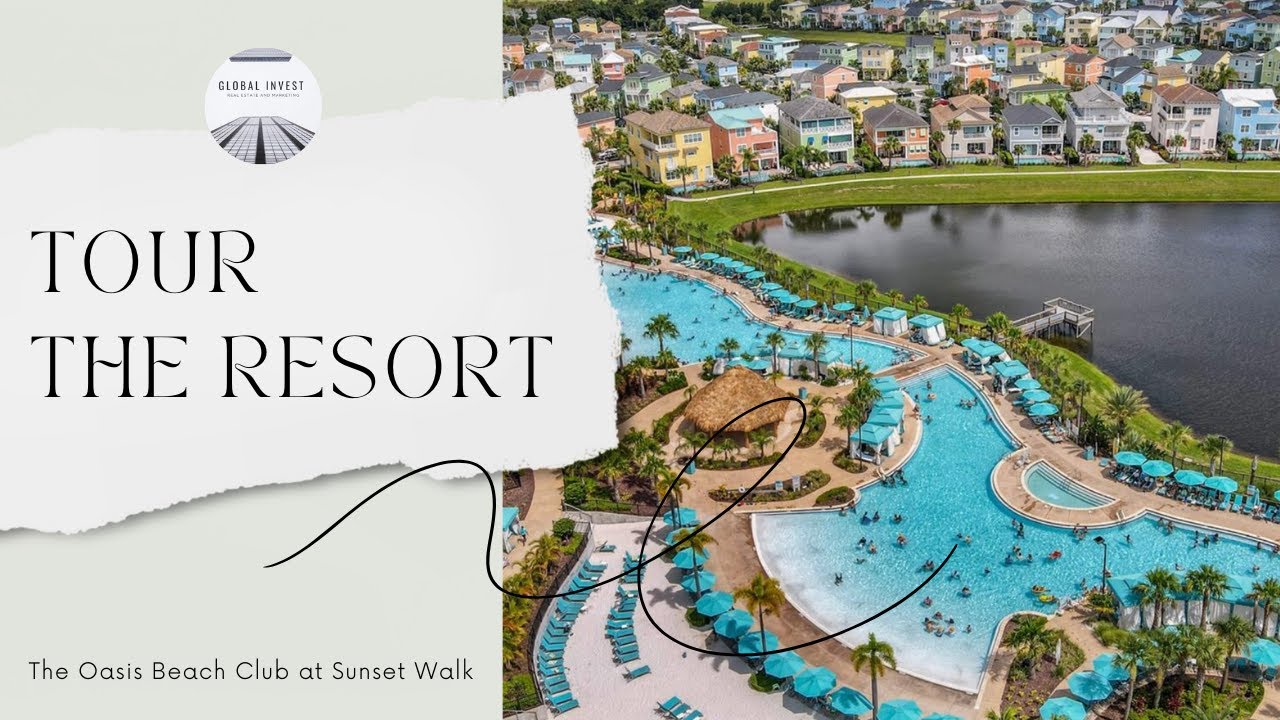 4K Walk of The Oasis Beach Club Resort Community - Embassy Suites in Kissimmee, Central Florida