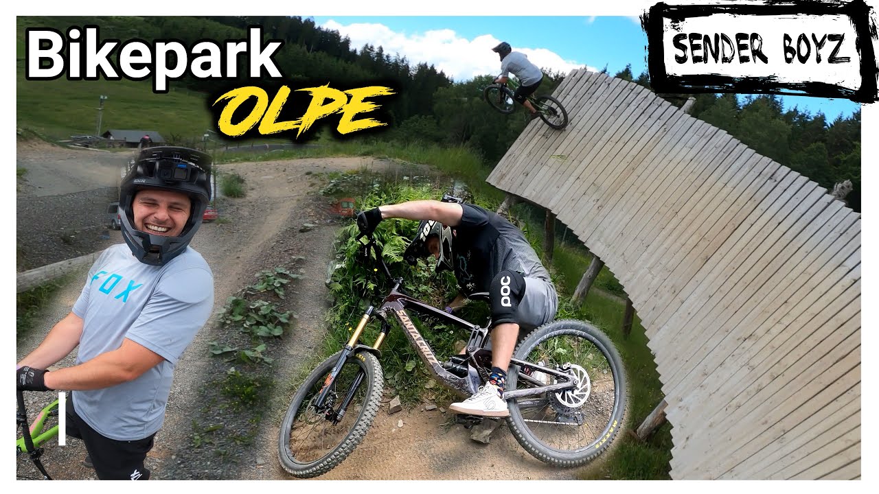 Bikepark Olpe - Einmal alles Bitte 👊 -  Wilder MTB Enduro Spaß mit den Jungs & Crash 😅
