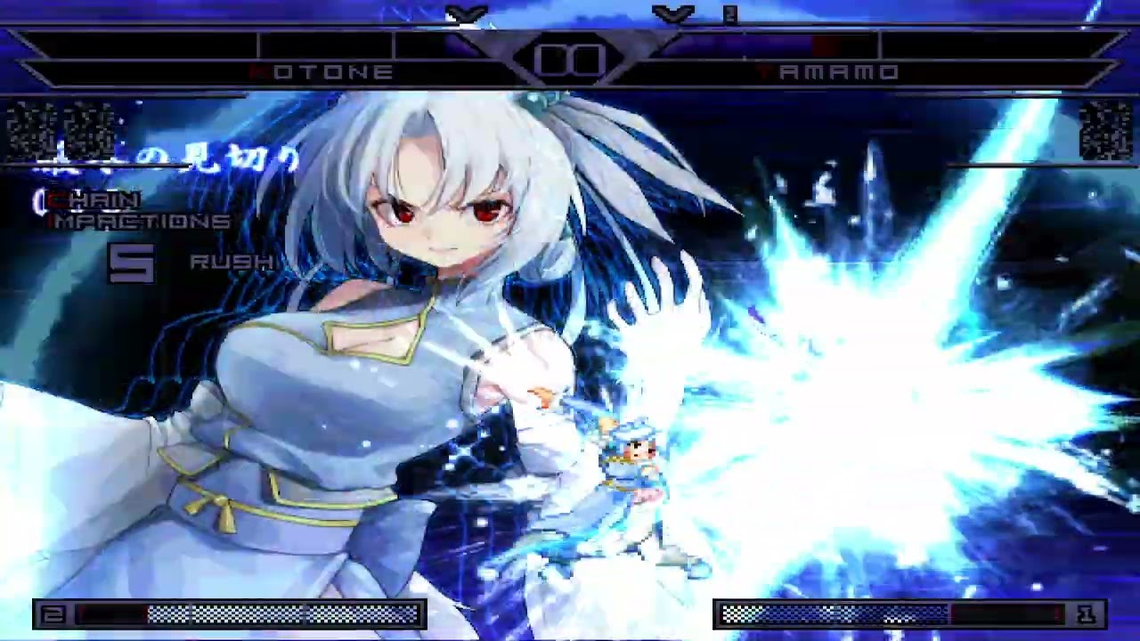 KOF MUGEN kotone 4X (2,3,4,5 p) vs tamamo 4X (2,3,4,5 p)