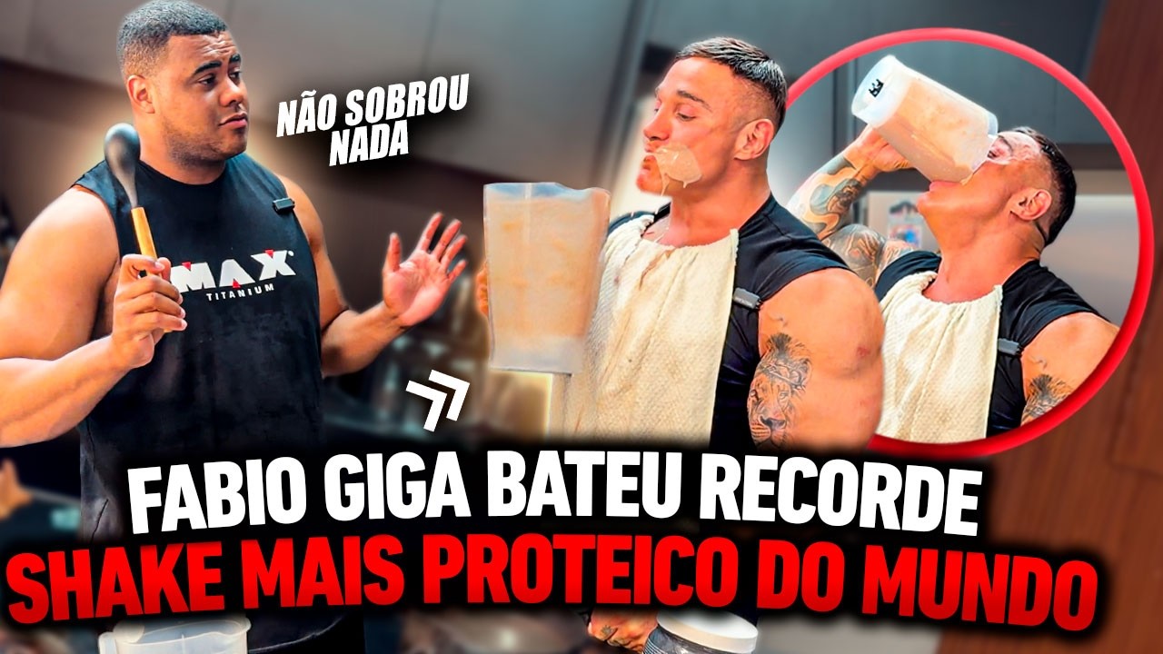 FABIO GIGA E BITELO FAZEM O SHAKE MAIS PROTEICO DO MUNDO!