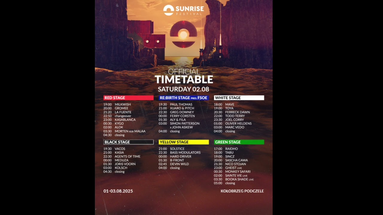 SUNRISE FESTIVAL 2025 | OLIVER HELDENS | DZIEŃ 2