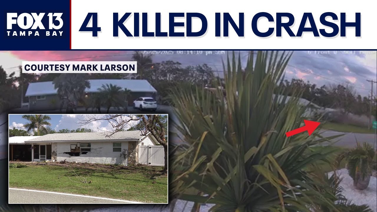 Car crashes into Florida home, leaving 4 dead