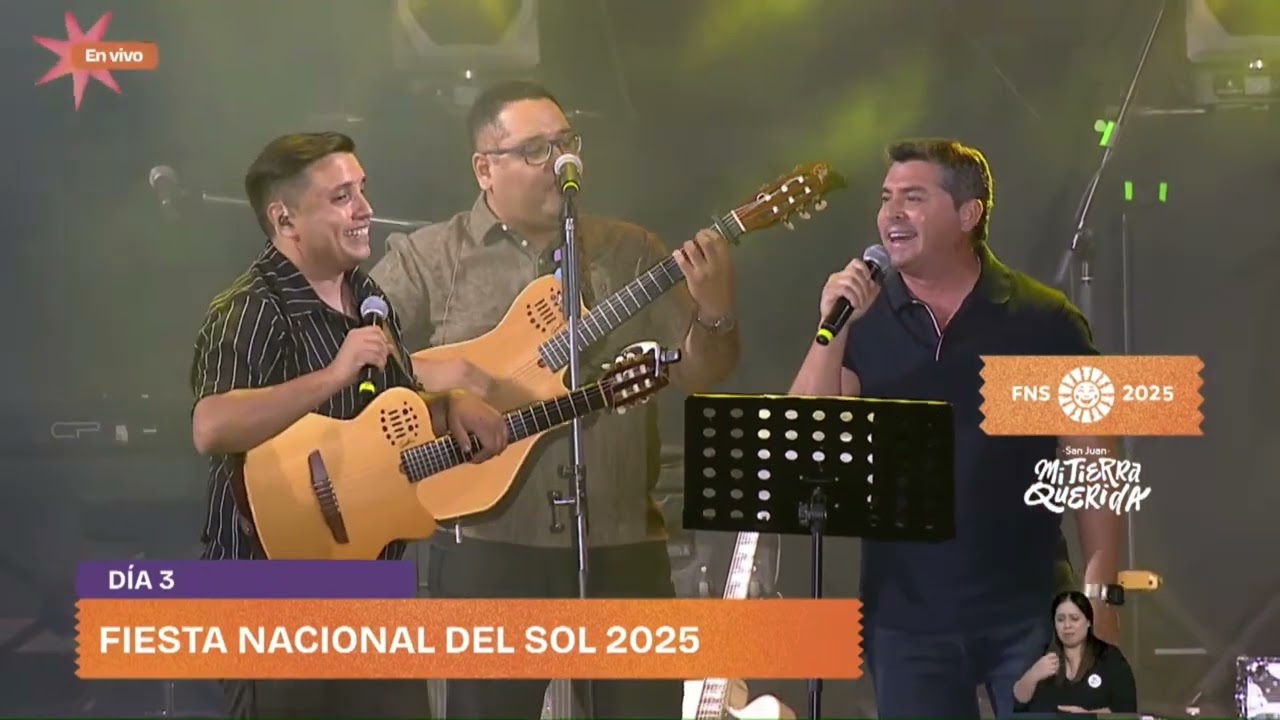 El Gobernador Orrego cantando en la FNS2025
