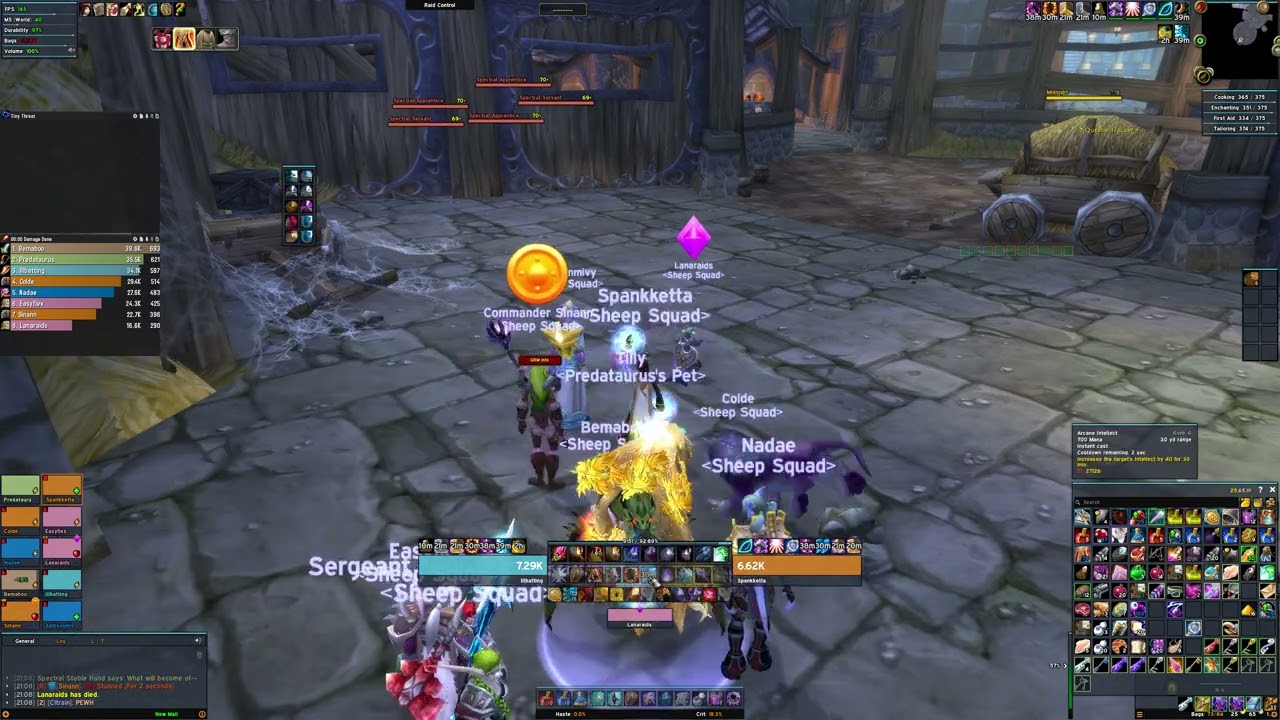 World of Warcraft 2026 - Attumen by the Sheep Squad. Fire Mage POV