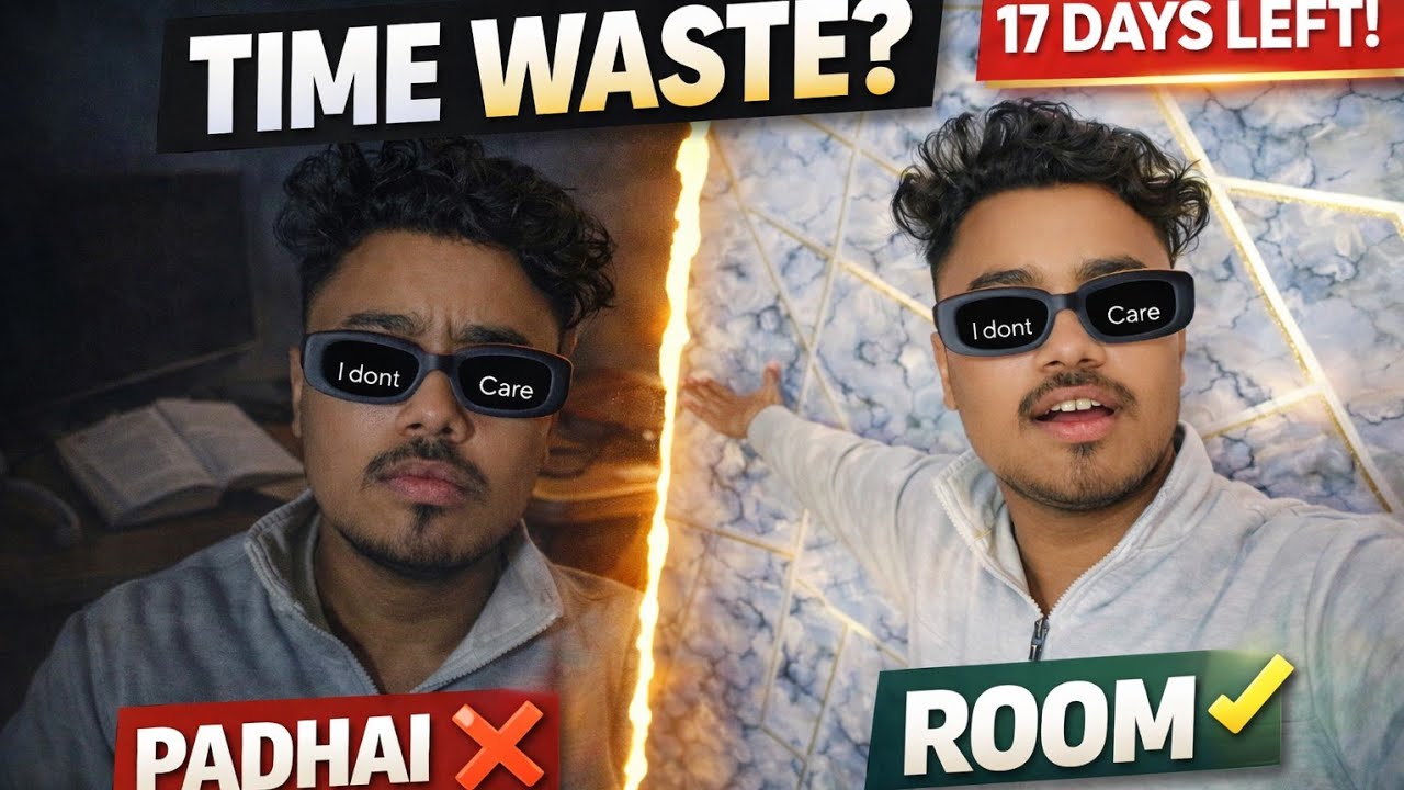 Boards in 17 Days 😓 | Aaj Padhai Nahi Ho Paayi… | Class 12 PCM Boards @Himanshu Singh