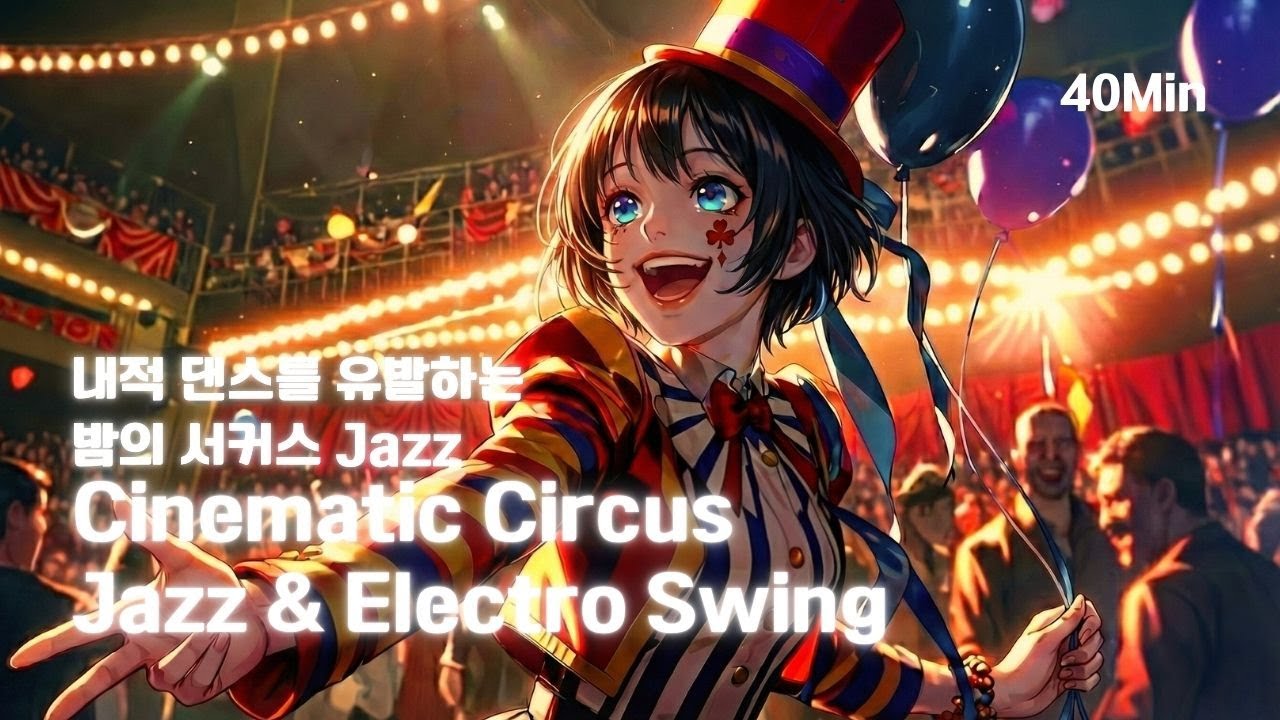 내적 댄스를 유발하는 밤의 서커스 Jazz | Cinematic Circus Jazz & Electro Swing | 40min