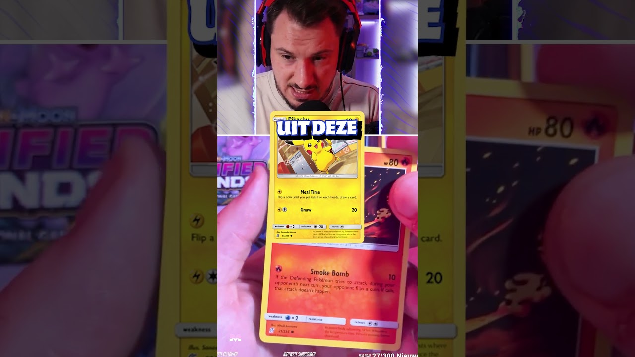 PIKACHU REVERSED is &euro;100 PSA 10!!
