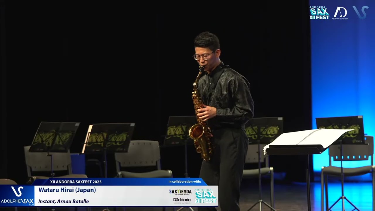 Wataru Hirai (Japan) plays Instant, Arnau Batalle (Andorra Saxfest 2025)