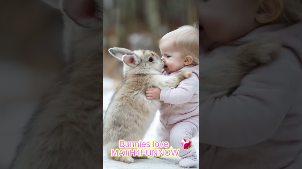 Bunnies love  #math4funnow  #bunny #fun #education #math #learning #lovemath #trendingshorts
