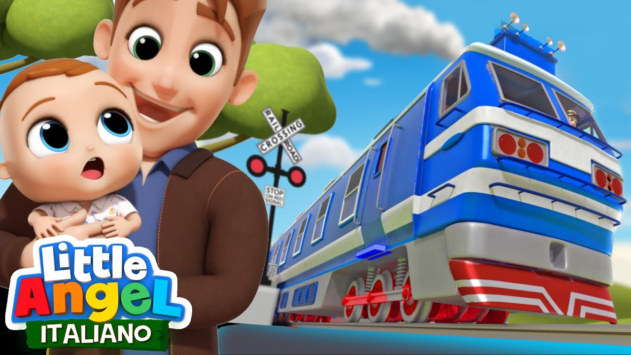 Viaggiamo Col Trenino Choo Choo 🚂🚋🚋 Cartoni Animati & Canzoni Bambini | Little Angel Italiano