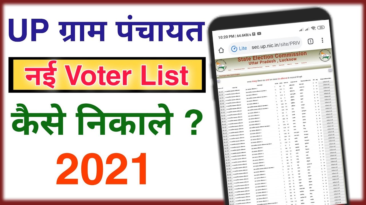 up voter list kaise download kare | up new voter list 2021 download kaise kare | up voter list 2021