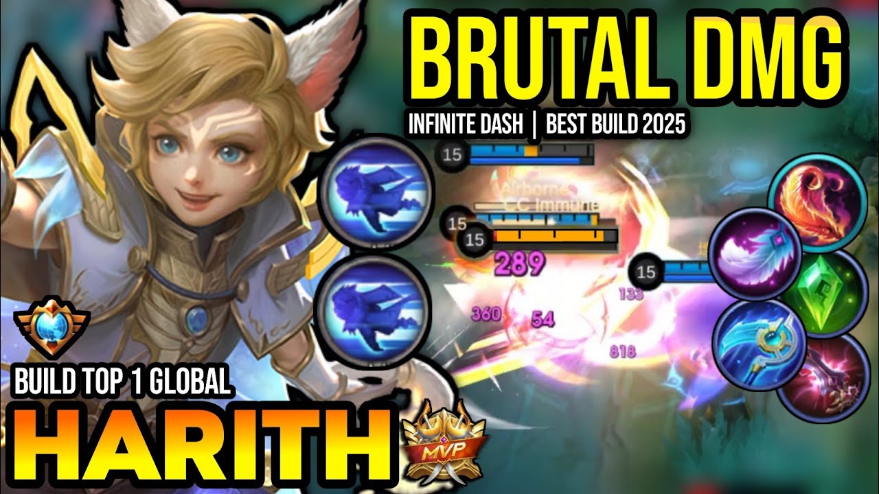 HARITH BEST BUILD 2025 | BUILD TOP 1 GLOBAL HARITH GAMEPLAY | MOBILE LEGENDS✓