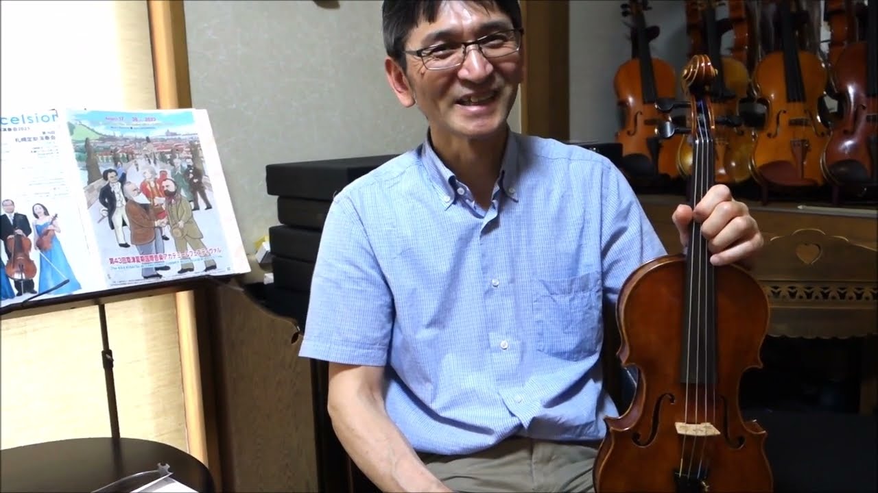 日本人ヴァイオリン製作家・イタリア在住・宮川賢治氏が来店