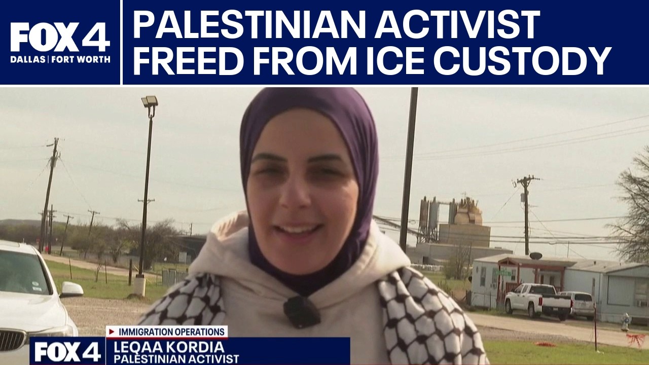 Палестинский активист освобожден из-под стражи иммиграционной и таможенной службы США в Северном ...