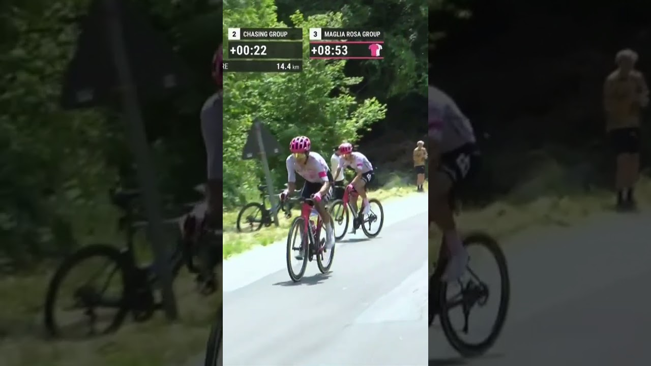 Carapaz is throwing everything at Isaac Del Toro on the Colle delle Finestre! 🇮🇹