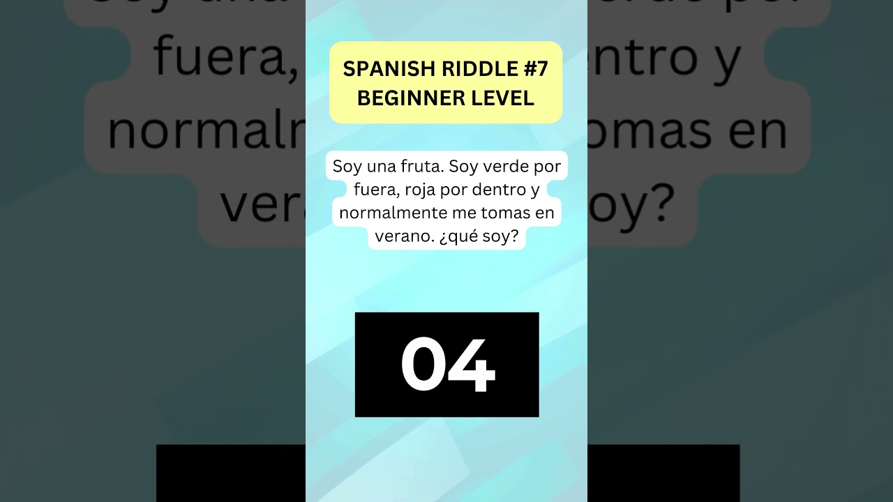 Riddle of the day #7! Can You Solve This Spanish Enigma? #espa&ntilde;ol