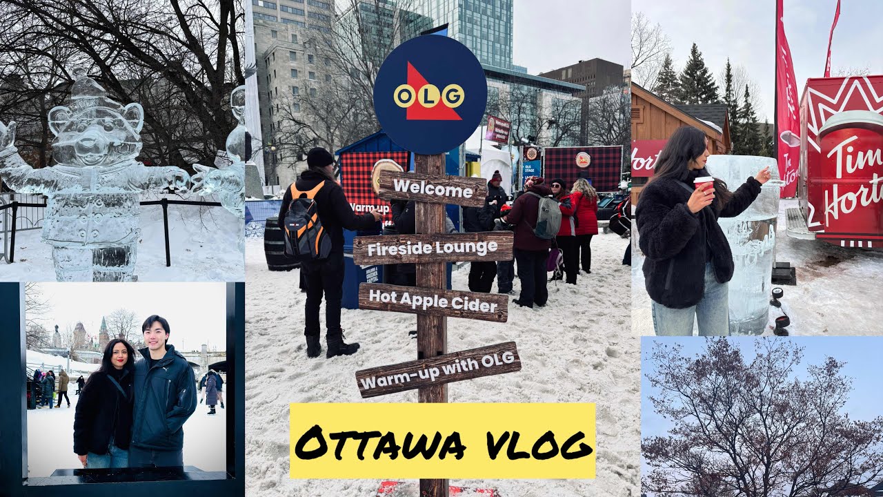 Ottawa Winterlude experience || English vlog 