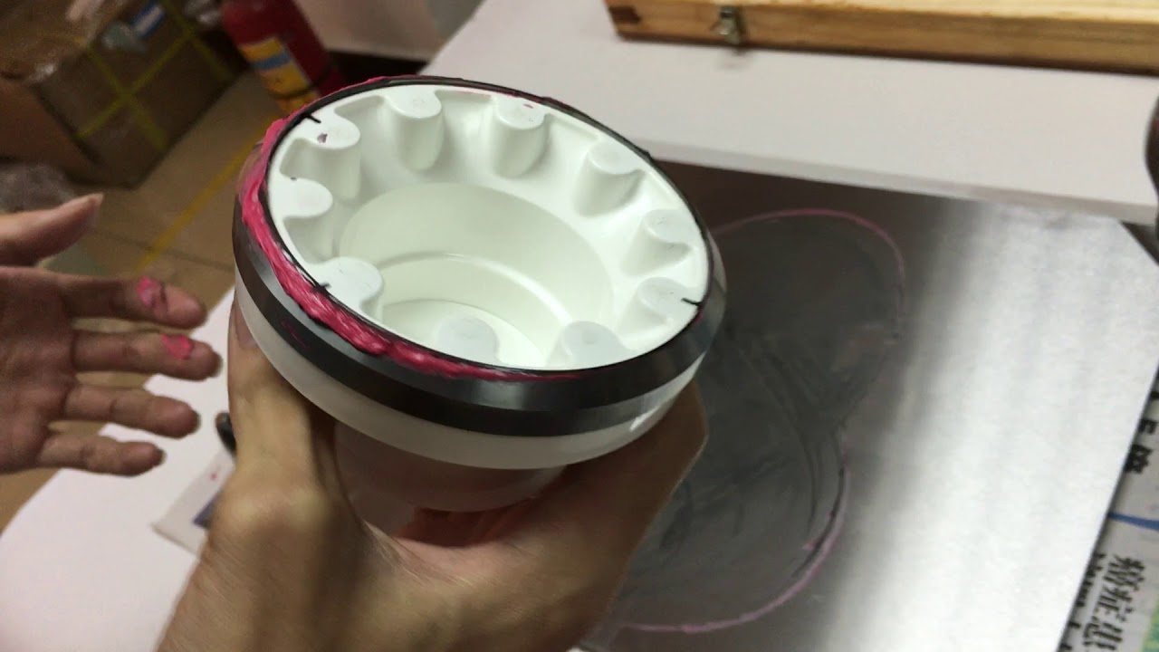 How to use the grinding disc to repair the pad printing ink cup ring?