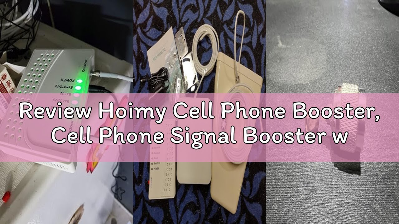 Review Hoimy Cell Phone Booster, Cell Phone Signal Booster with 2 Indoor Antennas for Band 66/2/4/5/