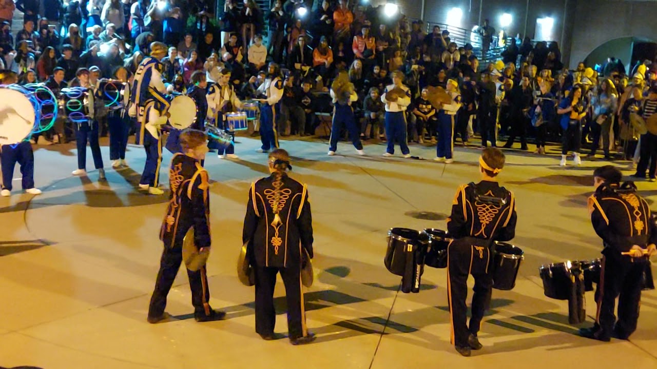 Drumline battle between Will C Wood High School and Vacaville High School 10/29/2021