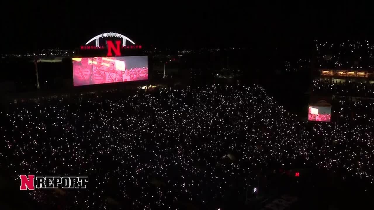 RAW: Nebraska's 4th quarter light show against USC