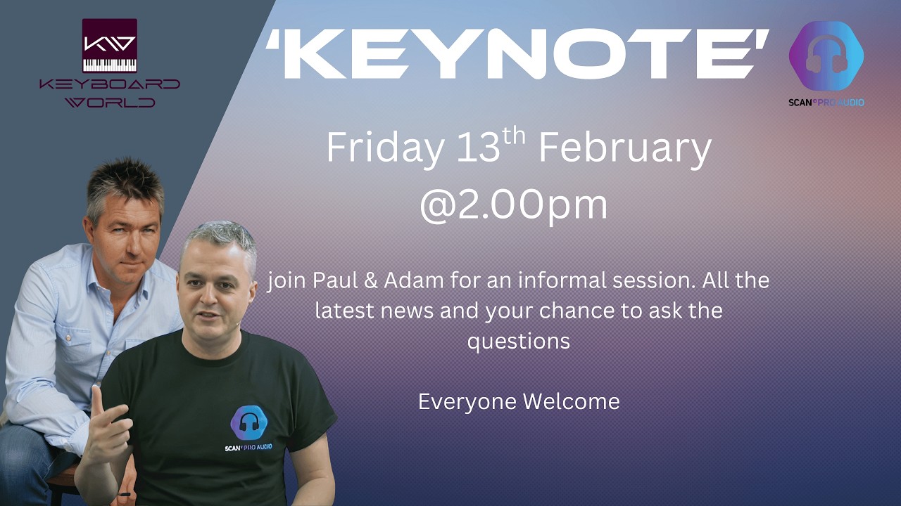 Keynote with keyboard World & Scan Pro Audio