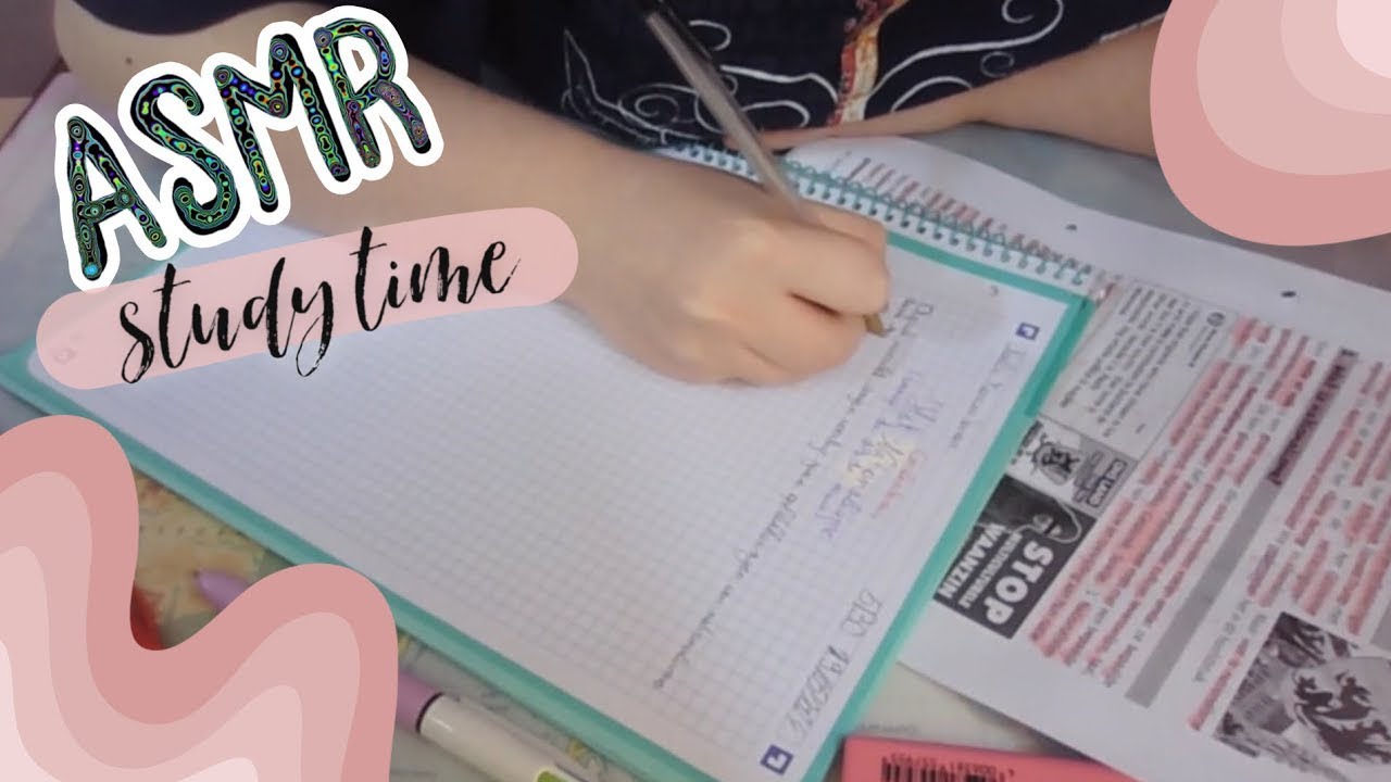 ASMR Estudiando con Lluvia 🌧️📚 || Nayk 15 || Español || Sonidos Relajantes de Papel y Bolígrafos 🎧
