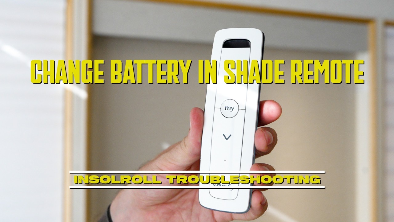How To Change Battery in Shade Remote