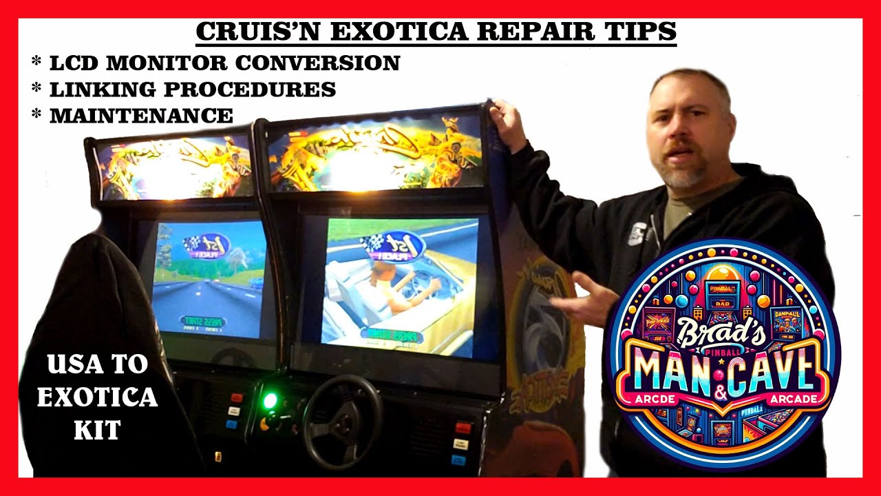 Cruis'n Exotica Arcade Repair & LCD Monitor Upgrade – Full Guide!