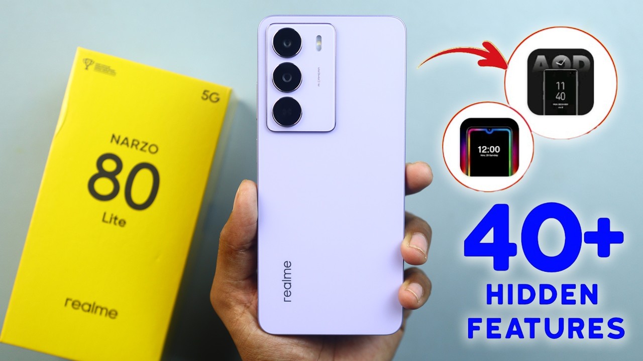 Realme Narzo 80 Lite Tips and Tricks || Realme Narzo 80 Lite 5G 40+ New Hidden Features in Hindi