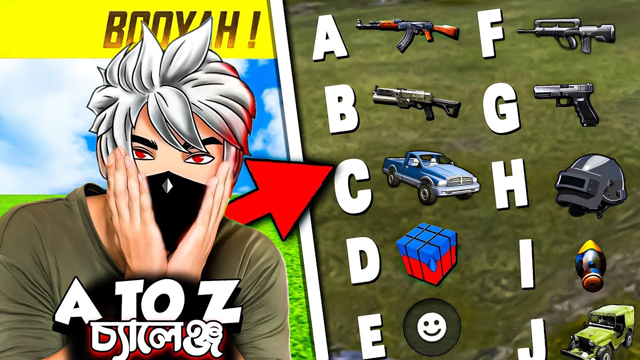 ''A TO Z CHALLENGE'' In Garena Free Fire || Free Fire Bangla