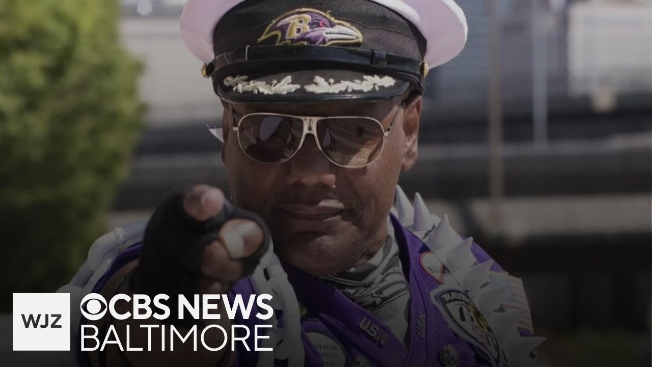 Hundreds attend vigil for Baltimore Ravens superfan &ldquo;Captain Dee-Fense&rdquo;