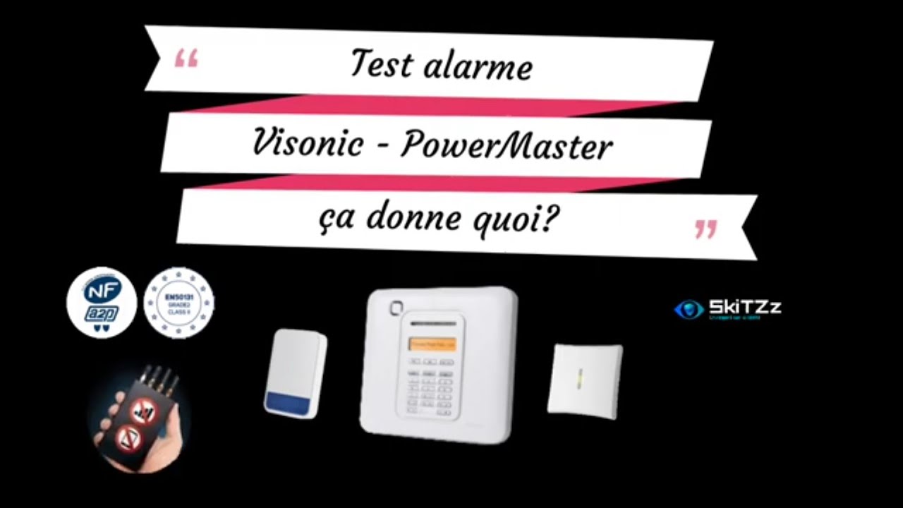 alarme visonic powermaster et brouilleur d'onde résultat étonnant et surprenant @MarcomVisonic