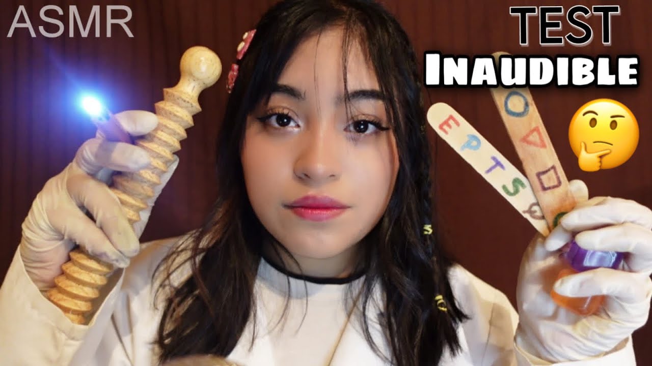 ASMR examen de nervios creaneales inaudible 🤫👩🏻‍⚕️🩺 roleplay