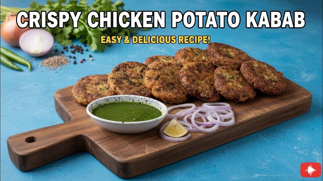 Delicious chicken potato kawab || chicken kabab  || easy kabab recipe||