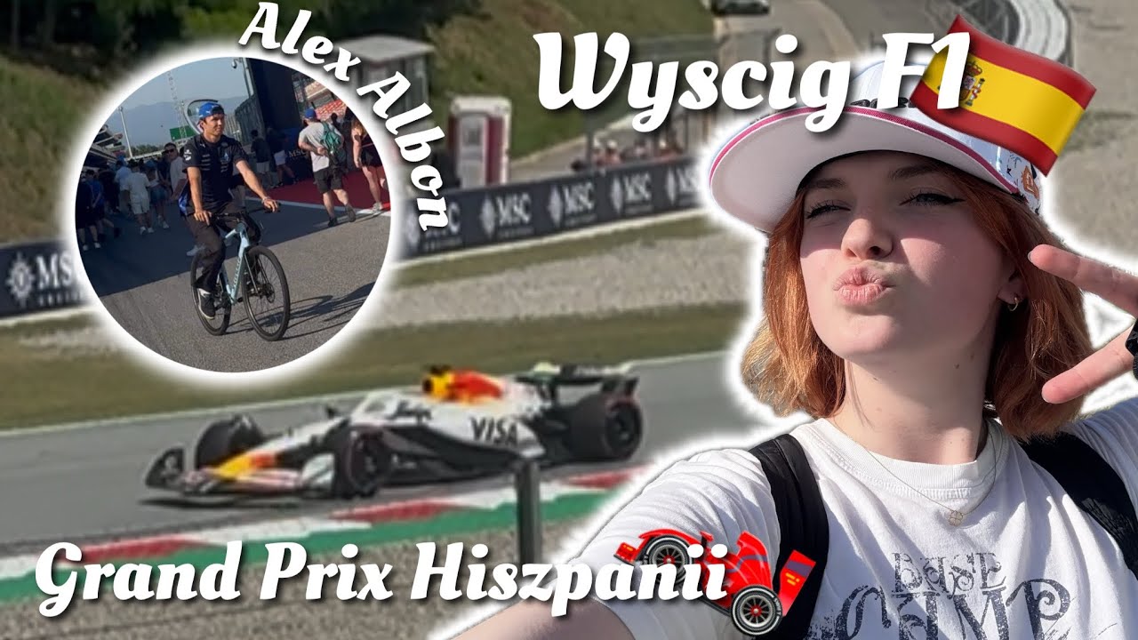 Widziałam ALEXA ALBONA😱Wyjazd do Hiszpani na Grand Prix Formuły 1🏎️🇪🇸