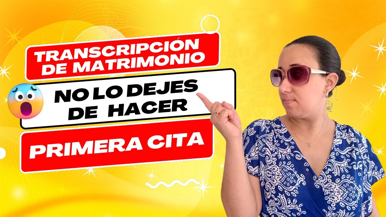 ✅ Transcripción de MATRIMONIO 💍 Primera cita  🇨🇺 🇪🇸