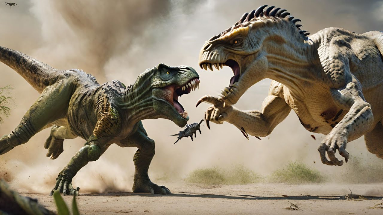 Maternal Bravery Unleashed: Epic Dino Battle with Fun Cozy Kids
