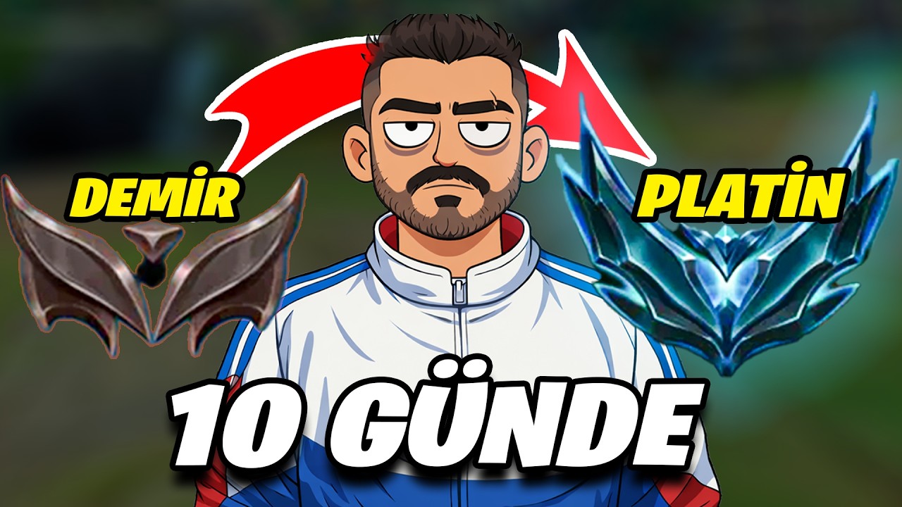 10 GÜNDE DEMİRDEN PLATİNE YÜKSELİYORUZ - Gün1 | league of legends
