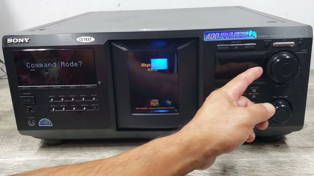 How to Erase CD-Text on Sony CDP-CX400/455 400-Disc CD Changer Mega Storage