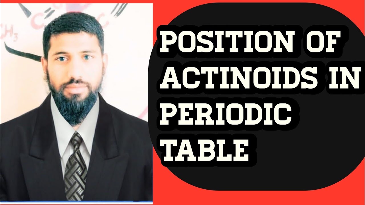 position of Actinoids in periodic table
