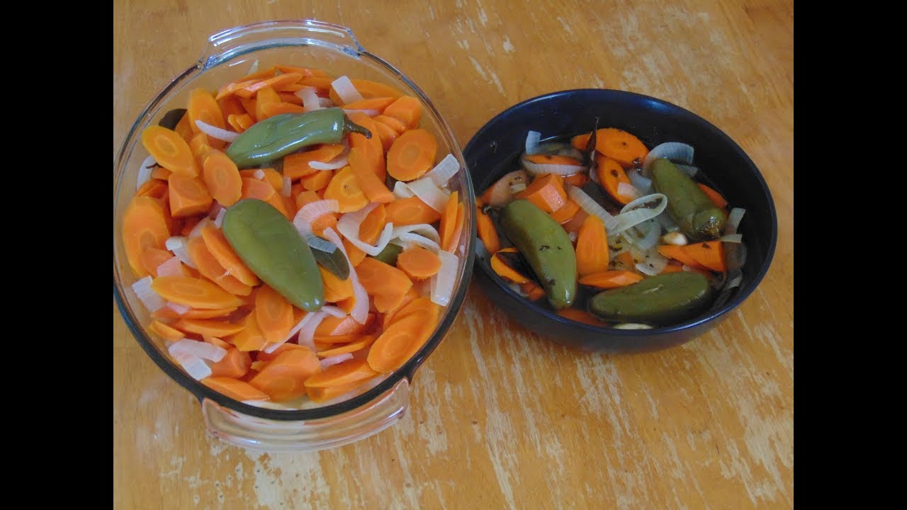 Zanahorias en Escabeche  Para Taquizas / Acompana Cualquier Antojito