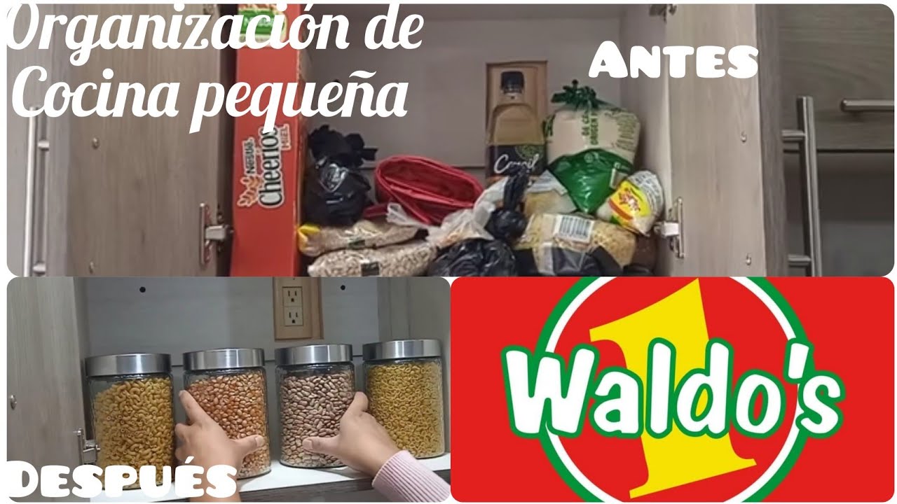 COMO ORGANIZAR UNA COCINA PEQUEÑA #infonavit #cocinapequeñ#waldosesmisecreto  +ADHERIBLE BETTERWERE