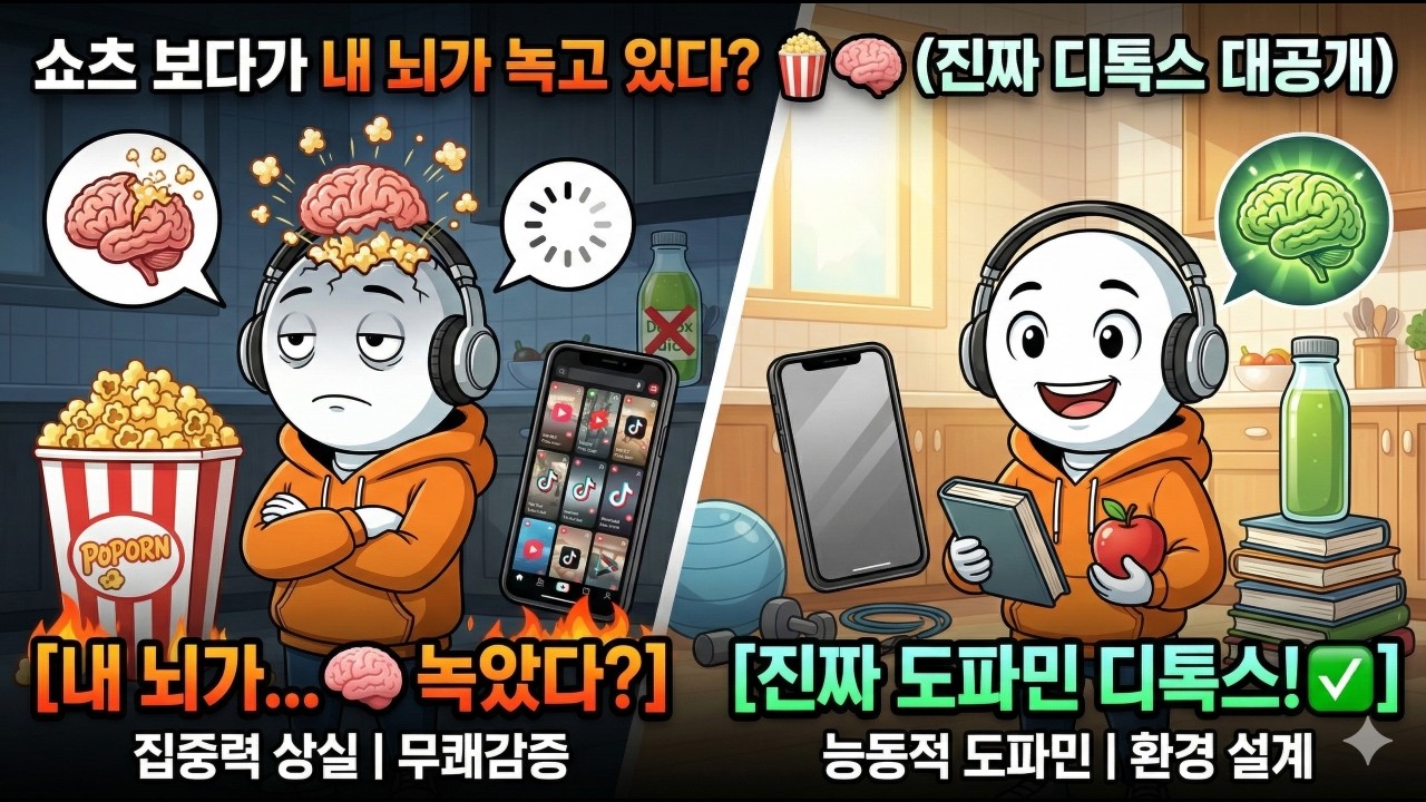 쇼츠 보다가 내 뇌가 녹고 있다? 당신이 몰랐던 '팝콘 브레인'의 공포